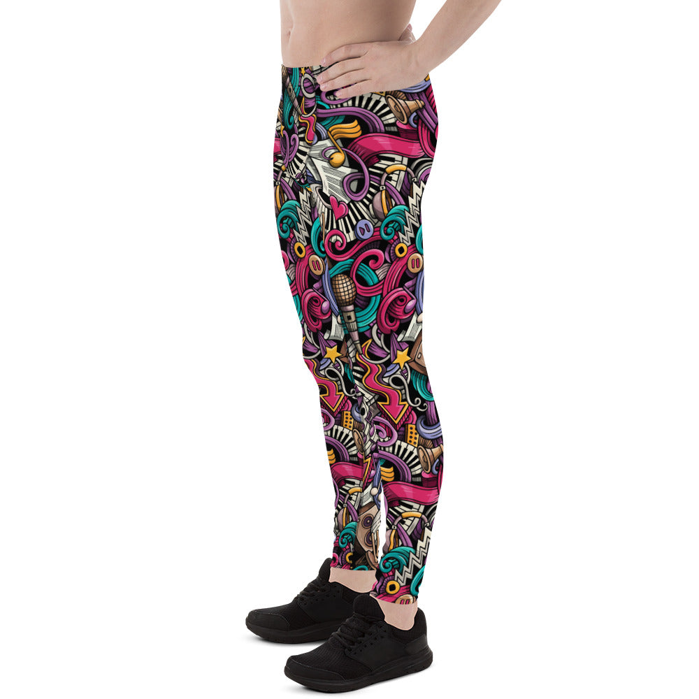 Grunge Rock Leggings for Men